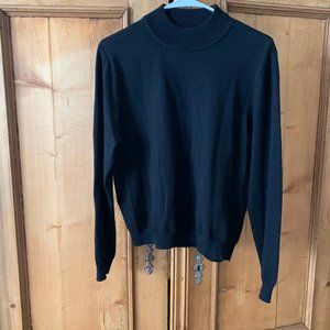 Steve Jobs 100% Wool Black Sweater